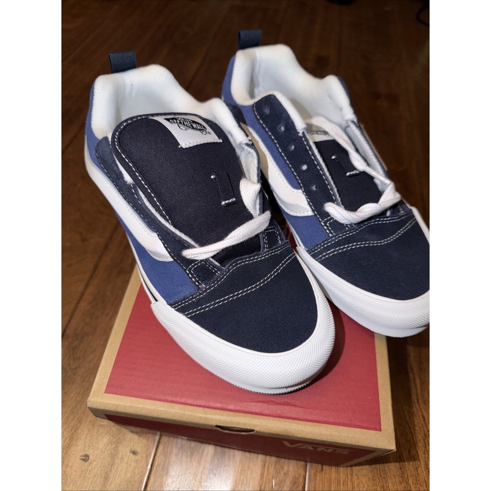Vans KNU SKOOL Navy Men 6/Women 7.5 Casual Skate Unisex Sneaker Shoes NWB‎ - Picture 2 of 6